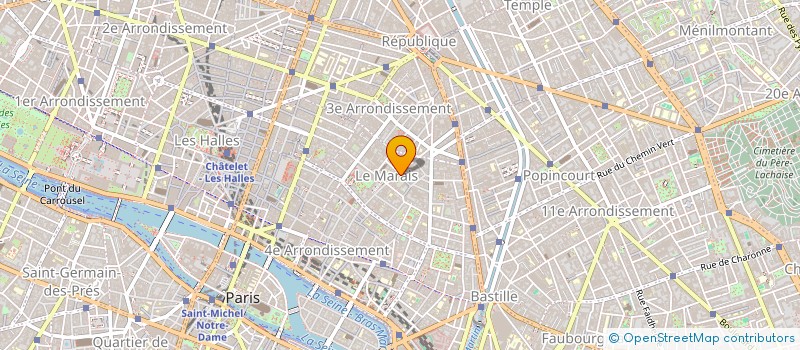 localisation de l'entreprise JOUSSET - SIMON  PARIS