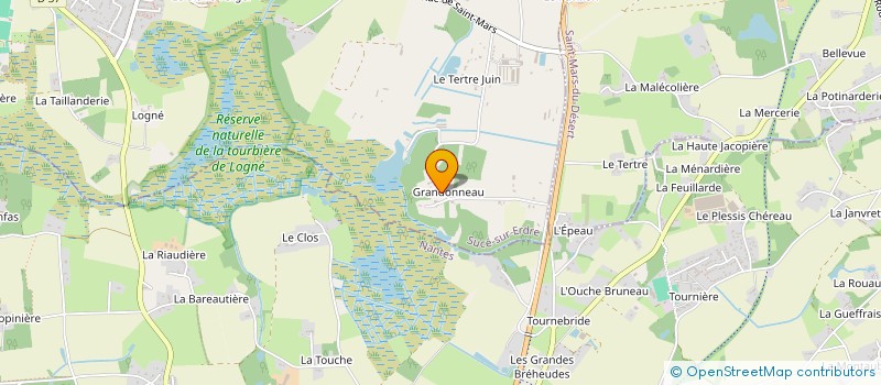 localisation de l'entreprise JOUTEAU PAYSAGISTE à SUCE-SUR-ERDRE