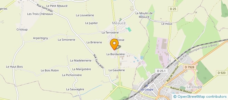 localisation de l'entreprise JOUTEL-ANGRAND à MEAUCE