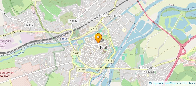 localisation de l'entreprise JOUTES ET ACTIVITES NAUTIQUES  JEZAINVILLE