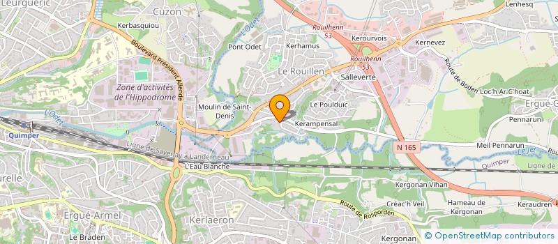 localisation de l'entreprise JOUVANCE COSMAO  ERGUE-GABERIC