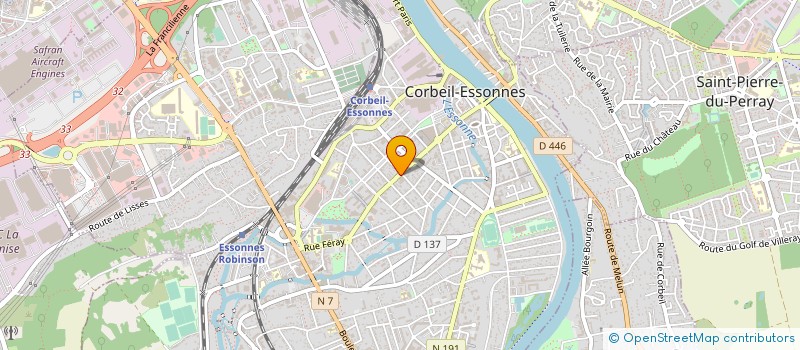 localisation de l'entreprise JOUVE à CORBEIL-ESSONNES