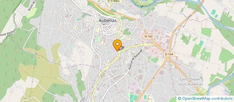 localisation de l'entreprise JOUVE COURBIS à AUBENAS