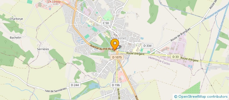 localisation de l'entreprise JOUVE PRE DU ROI  MORESTEL