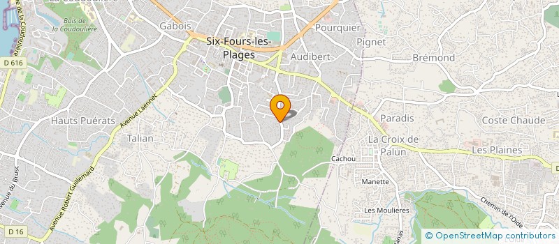 localisation de l'entreprise JOUVENCE à SIX-FOURS-LES-PLAGES