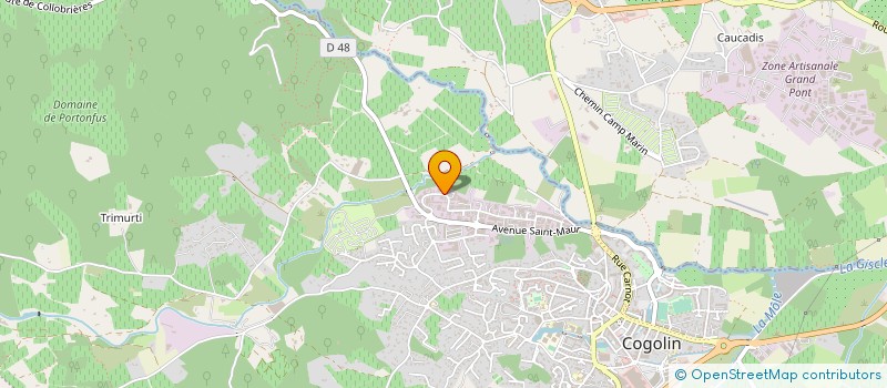 localisation de l'entreprise JOUVENCEL à COGOLIN