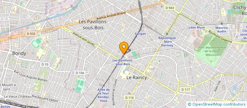 localisation de l'entreprise JOUVENET PARIS16 à LES PAVILLONS-SOUS-BOIS