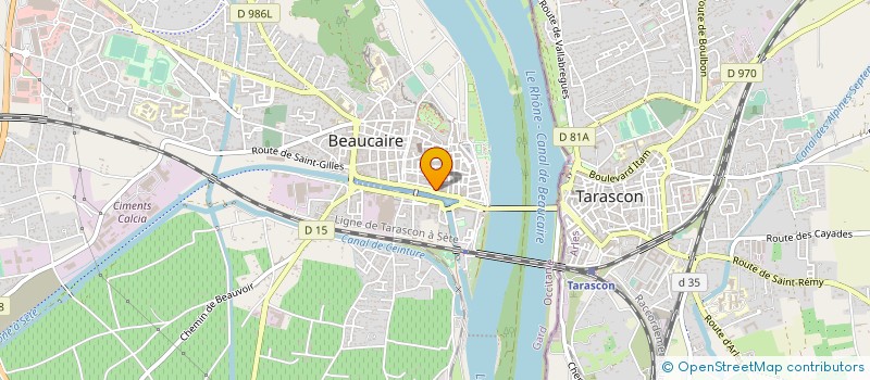 localisation de l'entreprise JOUVENTE  BEAUCAIRE