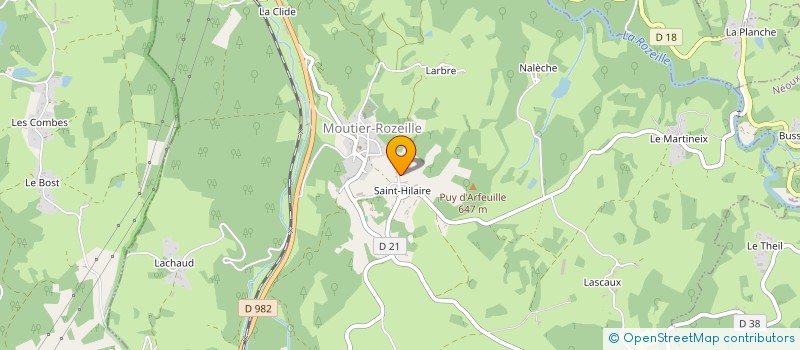 localisation de l'entreprise JOUVIN RENOV' à MOUTIER-ROZEILLE