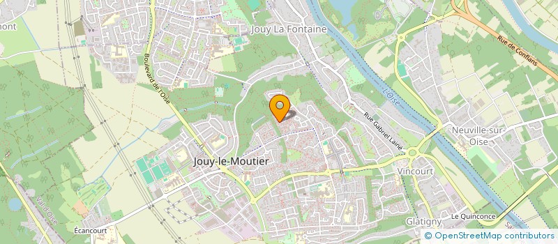 localisation de l'entreprise JOUY LE MOUTIER ELITE KARATE (JEK)  JOUY-LE-MOUTIER