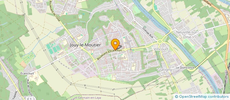 localisation de l'entreprise JOUY OPTIQUE à JOUY-LE-MOUTIER