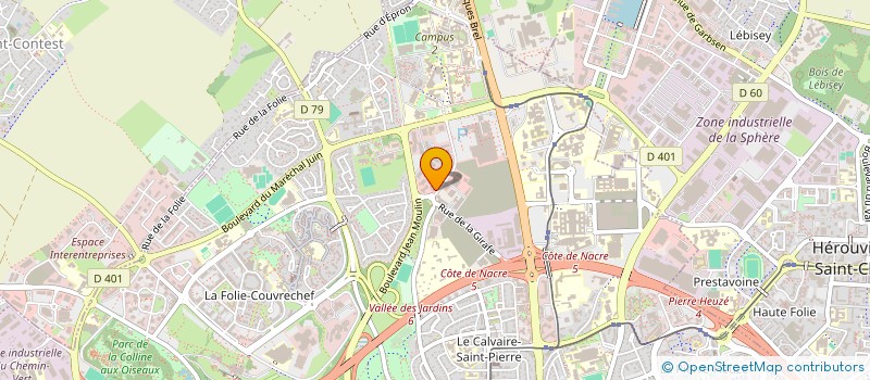 localisation de l'entreprise JOUY SA à CAEN