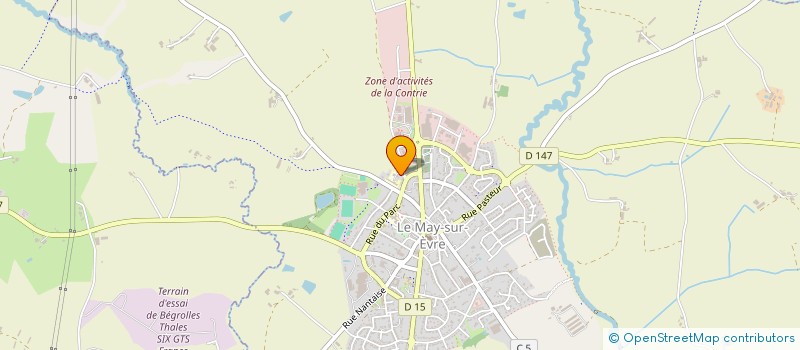localisation de l'entreprise JOUZEAU AZUR  LE MAY-SUR-EVRE