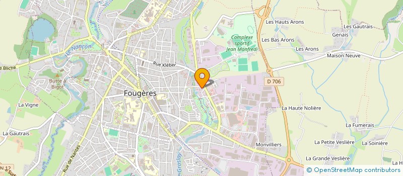 localisation de l'entreprise JOUZEL à FOUGERES