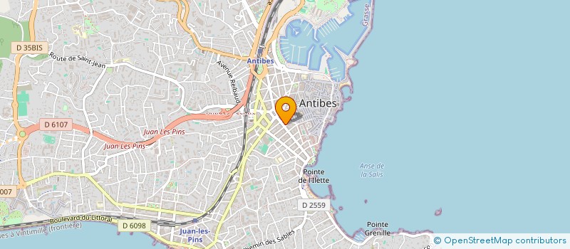 localisation de l'entreprise JOVA à ANTIBES