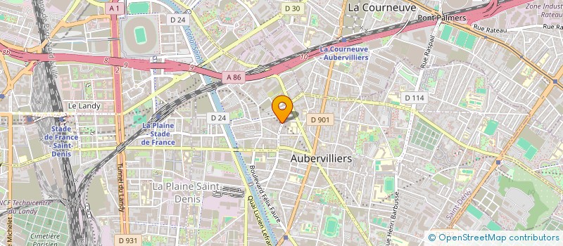 localisation de l'entreprise JOVANA à AUBERVILLIERS