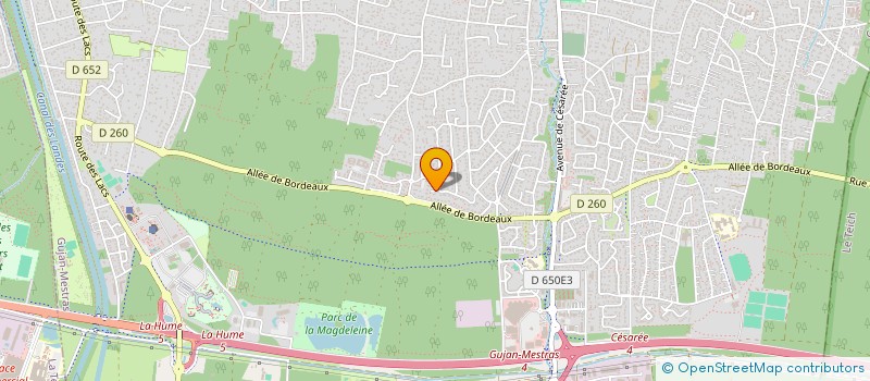 localisation de l'entreprise JOVANA  GUJAN-MESTRAS