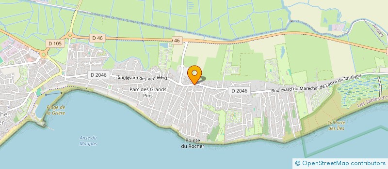 localisation de l'entreprise JOVAPAR à LA TRANCHE-SUR-MER