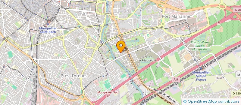 localisation de l'entreprise JOVE PIZZA à MONTPELLIER