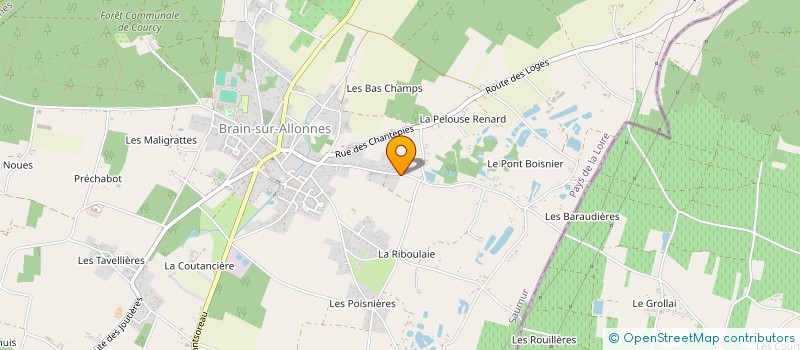 localisation de l'entreprise JOVEAU TP  BRAIN-SUR-ALLONNES