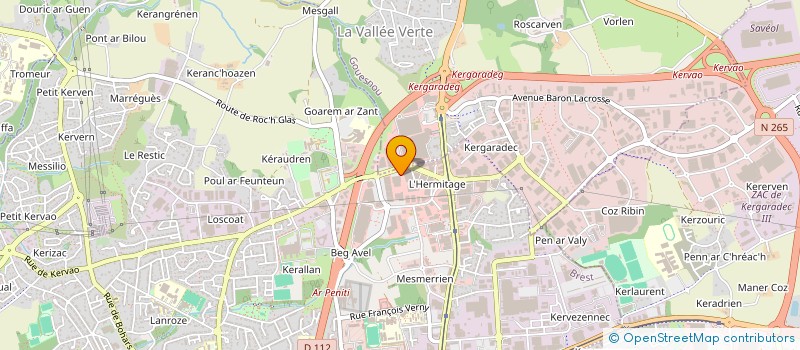 localisation de l'entreprise JOVI à BREST