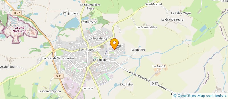 localisation de l'entreprise JOY & CO  LES EPESSES