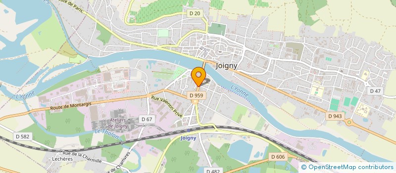 localisation de l'entreprise JOY SARL à JOIGNY