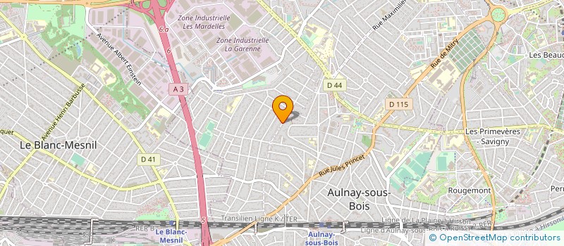 localisation de l'entreprise JOYADA à AULNAY-SOUS-BOIS