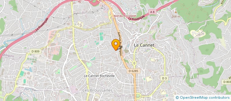 localisation de l'entreprise JOYAN à LE CANNET