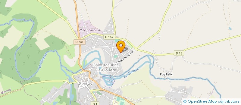 localisation de l'entreprise JOYAU à SAINT-MAURICE-LA-CLOUERE