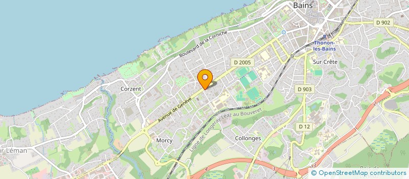 localisation de l'entreprise JOYCE à THONON-LES-BAINS