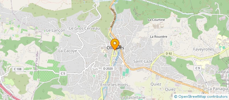 localisation de l'entreprise JOYCE 5  OLLIOULES