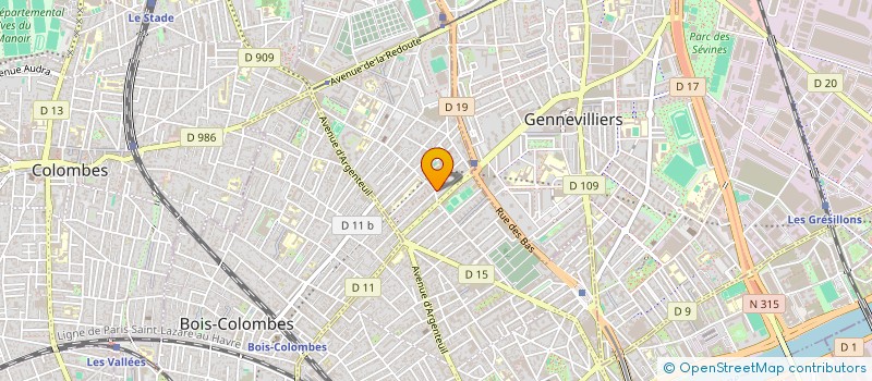 localisation de l'entreprise JOYCODE à BOIS-COLOMBES