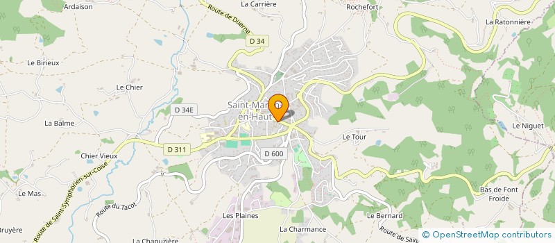 localisation de l'entreprise JOYE  SAINT-MARTIN-EN-HAUT