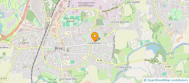 localisation de l'entreprise JOYEAU-PASQUIER  BRUZ