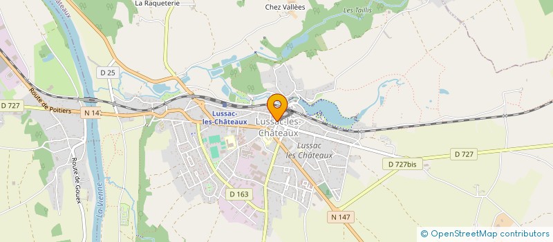 localisation de l'entreprise JOYEUSE PEDALE CANTONALE LUSSACOISE  LUSSAC-LES-CHATEAUX