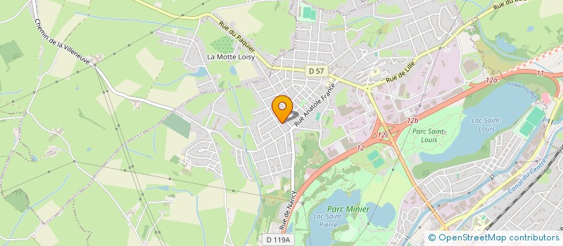 localisation de l'entreprise JOYEUSE PETANQUE DU BOIS DU VERNE à MONTCEAU-LES-MINES