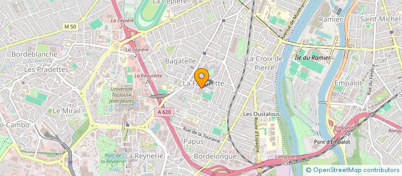 localisation de l'entreprise JOYEUSE PETANQUE LA FAOURETTE  TOULOUSE