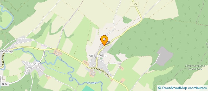 localisation de l'entreprise JOYEUX 88  ATTIGNEVILLE