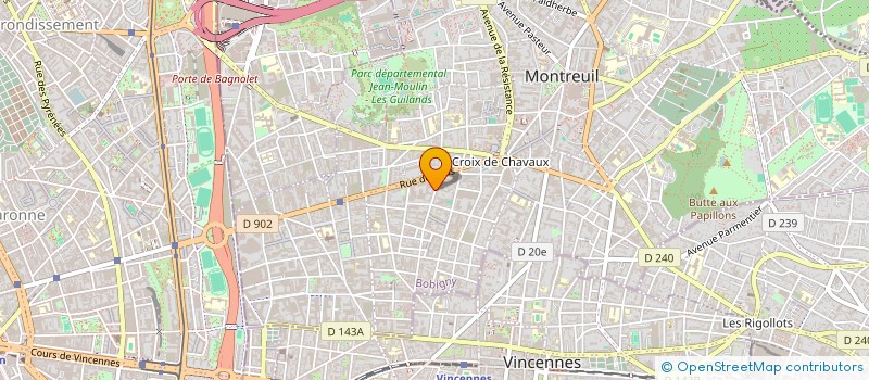 localisation de l'entreprise JOYEUX BAZAR à MONTREUIL