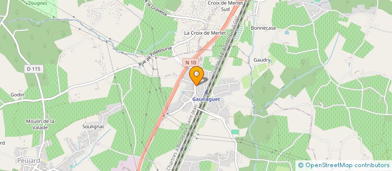 localisation de l'entreprise JOYEUX LURONS - CLUB DU 3EME AGE DE GAURIAGUET  GAURIAGUET