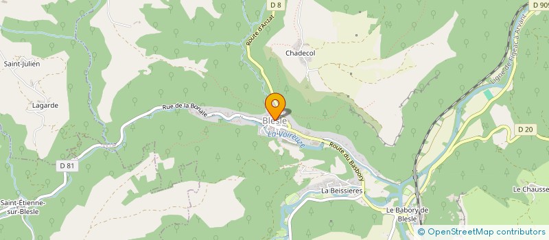 localisation de l'entreprise JOYEUX PETANQUEURS DE BLESLE  BLESLE