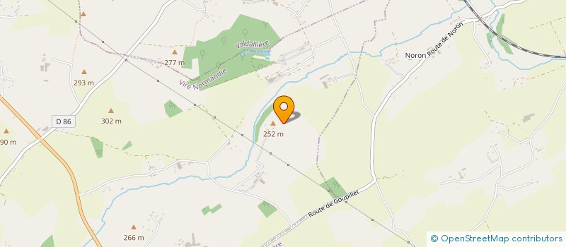 localisation de l'entreprise JOYEUX TP  VIRE NORMANDIE