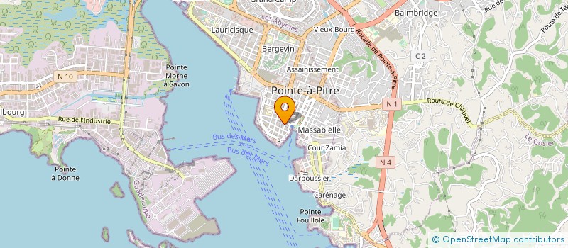 localisation de l'entreprise JOYKISS DS INTER à POINTE-A-PITRE