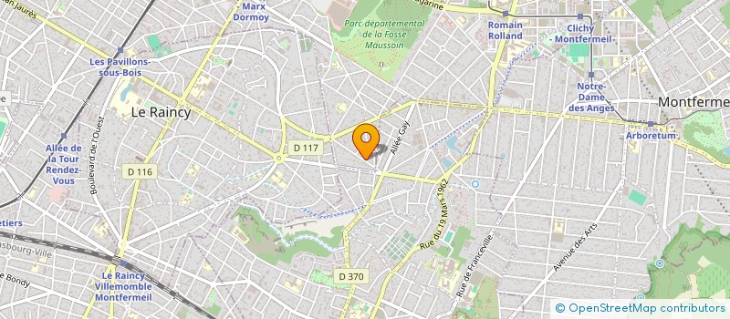 localisation de l'entreprise JOZELI à CLICHY-SOUS-BOIS