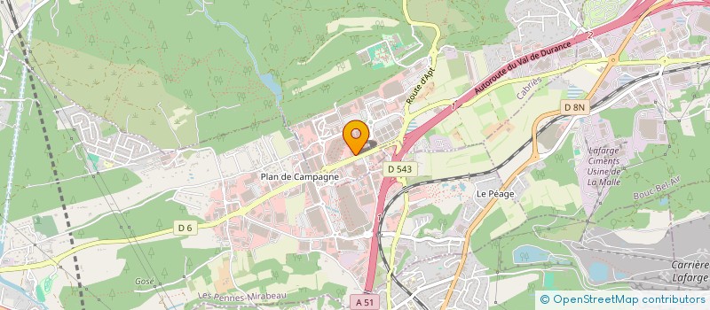 localisation de l'entreprise JP 16  CABRIES