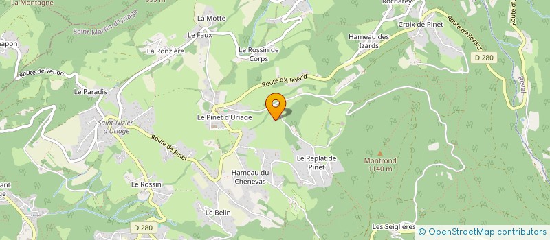 localisation de l'entreprise JP 2 à VAULNAVEYS-LE-HAUT