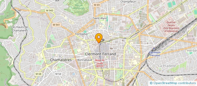 localisation de l'entreprise JP 2 B  CLERMONT-FERRAND