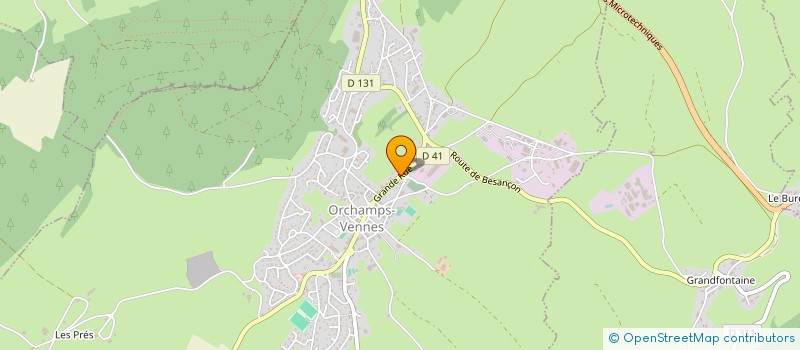 localisation de l'entreprise JP 2013  ORCHAMPS-VENNES