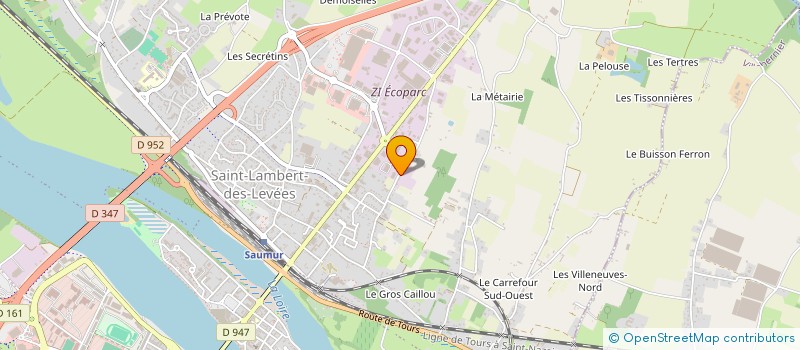 localisation de l'entreprise JP 25  SAUMUR